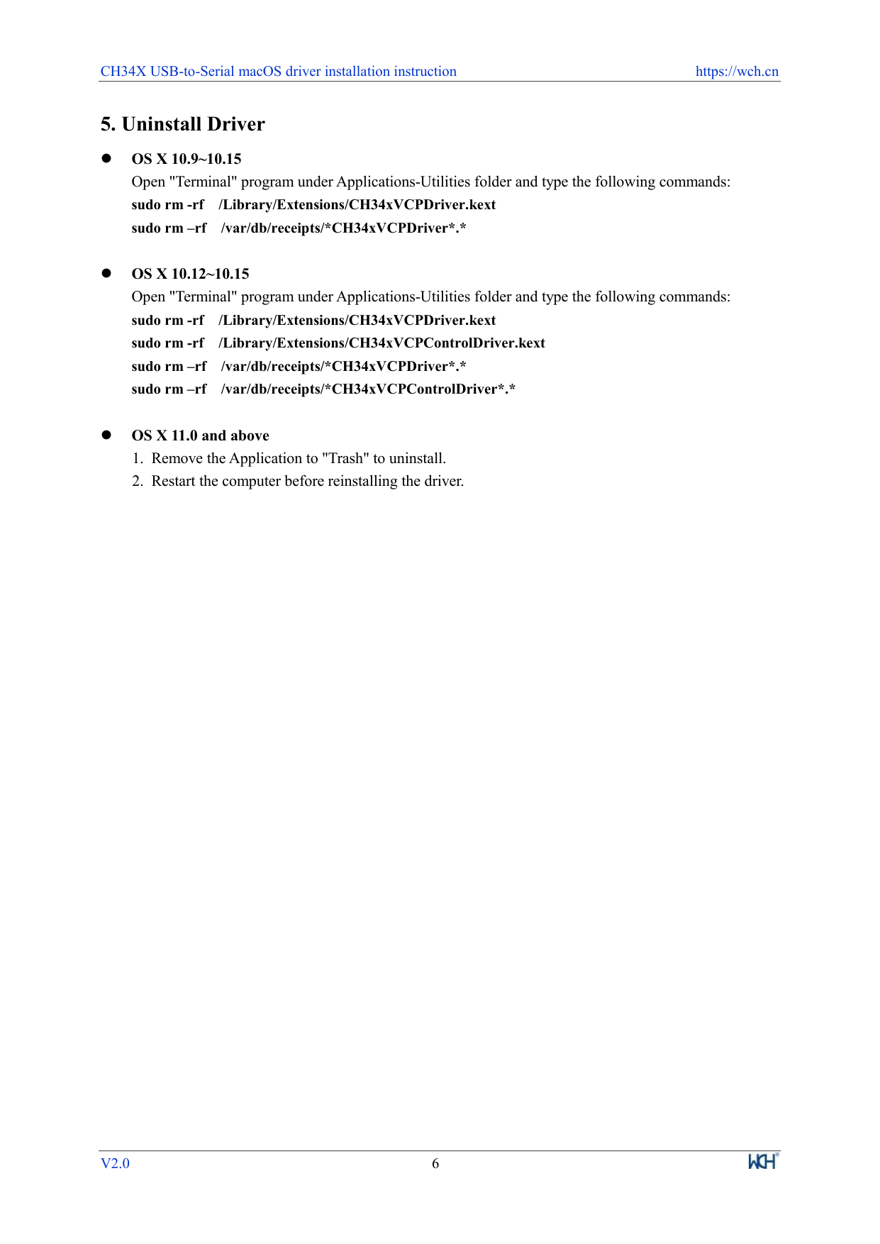 第 6 页:驱动卸载方法